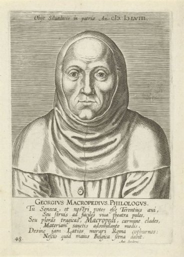 Portrait of Georgius Macropedius
