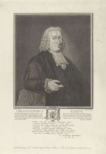 Portrait of Christophorus Saxius