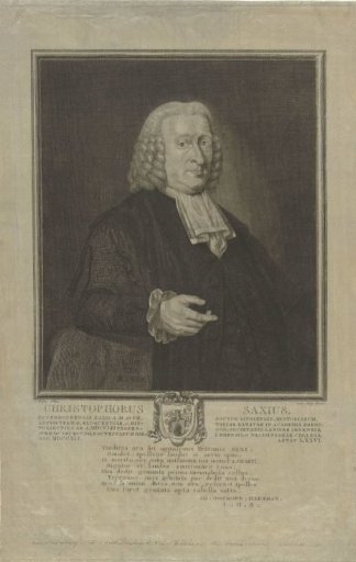 Portrait of Christophorus Saxius