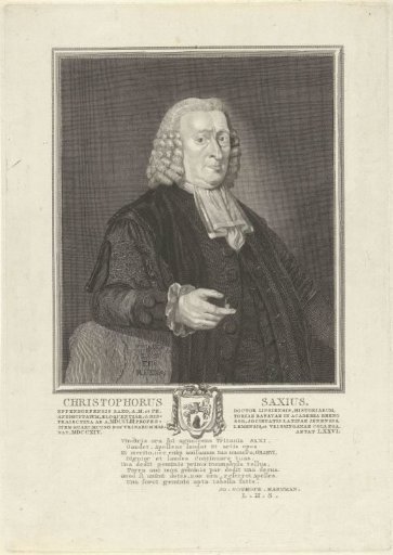 Portrait of Christophorus Saxius