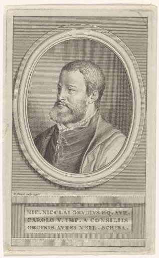 Portrait of the poet Nicolaas Grudius