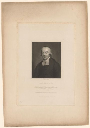 Portrait of Charles-Michel Abbé de l'Épée