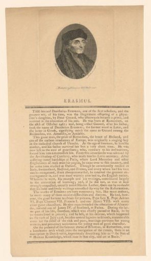 Portrait of Desiderius Erasmus