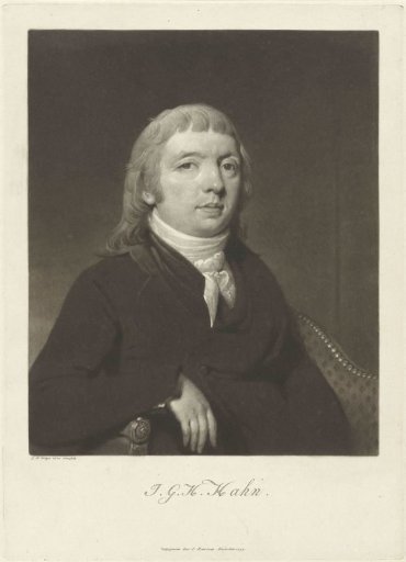 Portrait of Jacob George Jeronimo Hahn