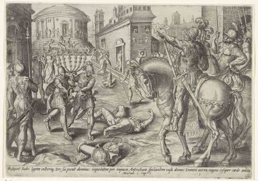 Antiochus Epiphanes plunders the temple of Jerusalem