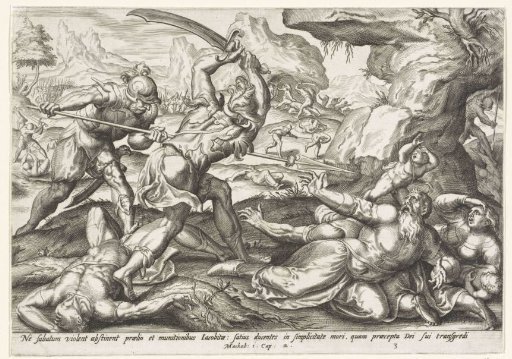 Army of Antiochus Epiphanes kills Israelites