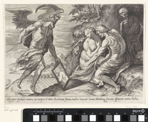 A Couple Threatened by Father Time and Death