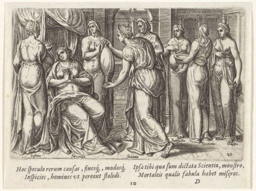 The Bride is Offered the Mirror of Science