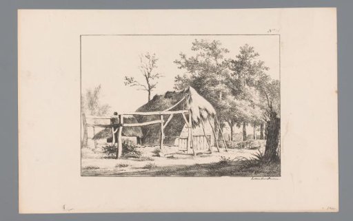 Shed with fence