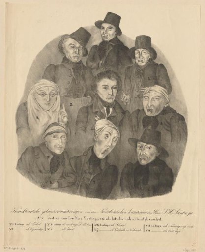 Nine Facial Expressions of Simon H. Lantinga