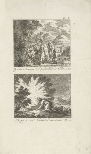 Moses Found by the Daughter of the Pharaoh, and Moses at the Burning Bush