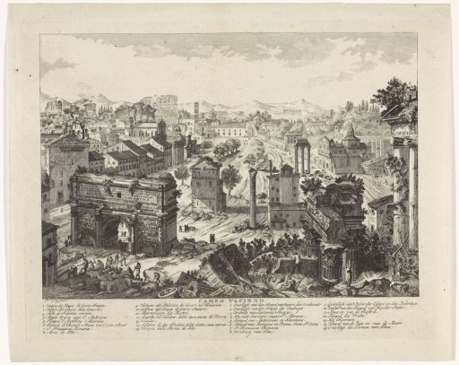 View of the Roman Forum in Rome