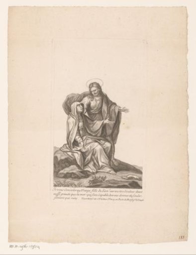 Christ comforting Mary