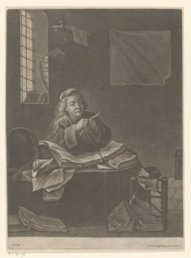 Scholar Sharpening His Pen