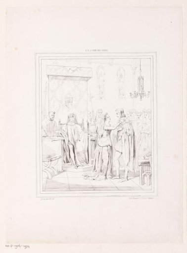 Knight receiving the chain of the Order of the Golden Fleece