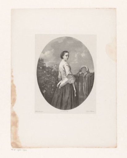 Young lady at a balustrade