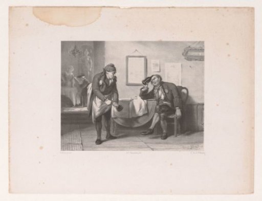 Two drinking servants