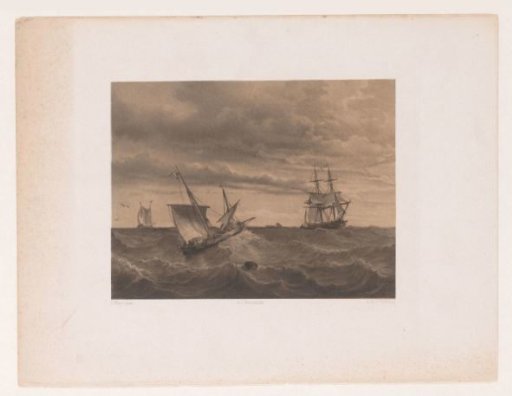 Sailing Boats on a Wild Sea