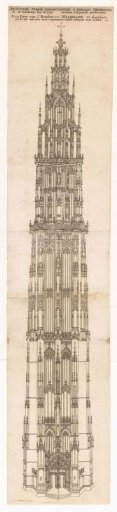 Design for the Tower of St. Rumbold's Cathedral in Mechelen