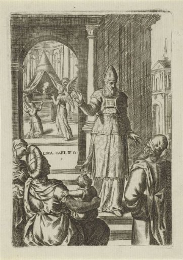 Announcement of the birth of John