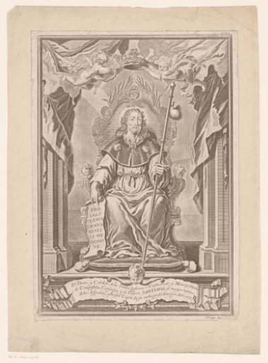James the Greater on a throne