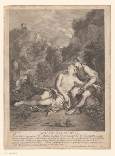 Acis and Galatea Spied Upon by Polyphemus