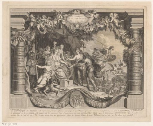 Allegorical representation of the Swiss Confederation