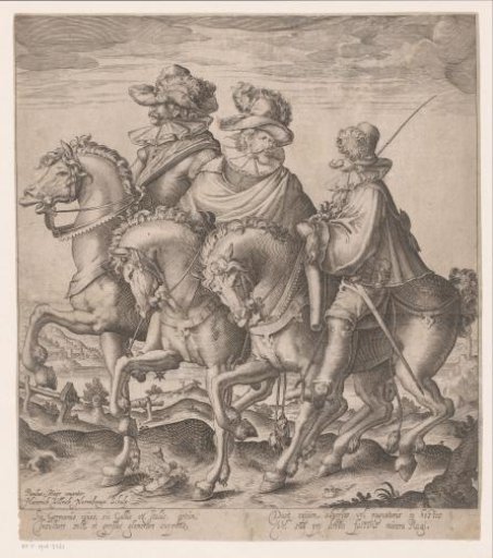 German, French and Italian Man on Horseback