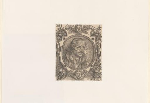 Portrait of Philipp Melanchthon in an ornamental frame