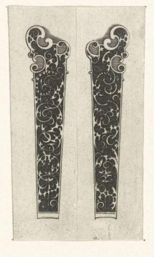 Two knife handles