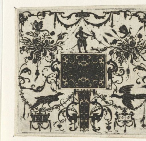 Black ornament with rectangle