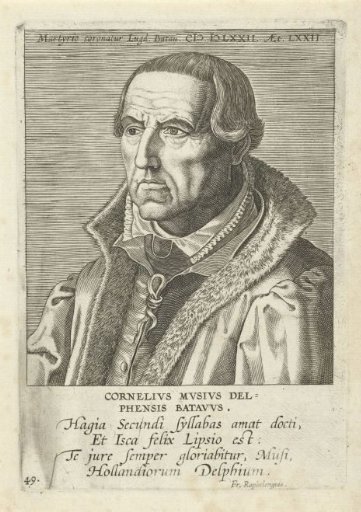 Portrait of Cornelis Musius