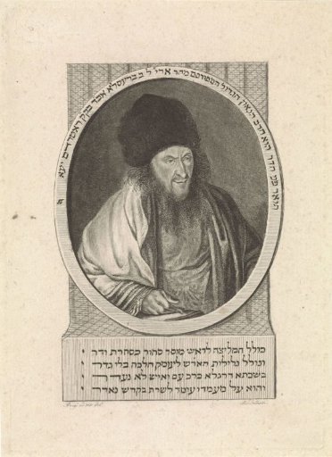 Portrait of the Rotterdam rabbi Arjeh Leib Breslau