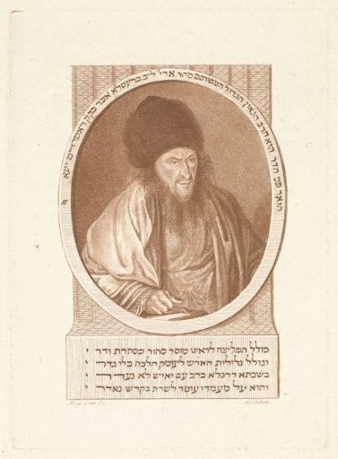 Portrait of the Rotterdam rabbi Arjeh Leib Breslau