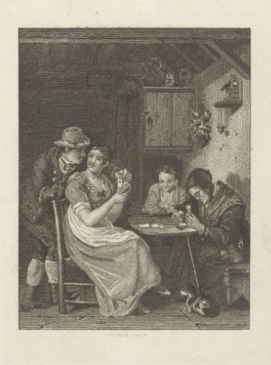Family playing cards