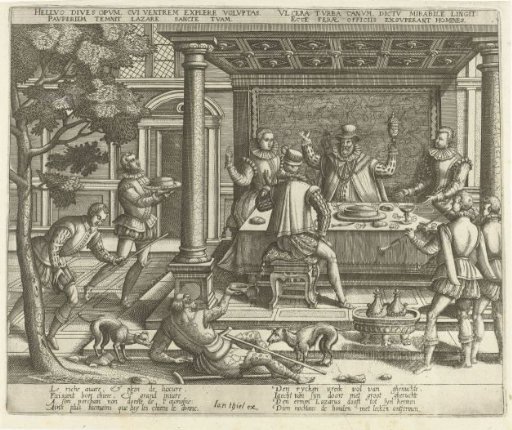 Lazarus Begging at the Feast of the Rich Man