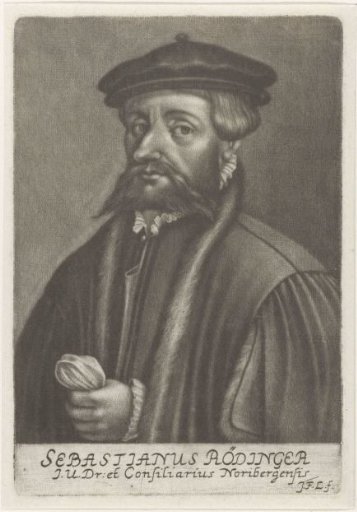 Portrait of the minister Sebastian Rödinger