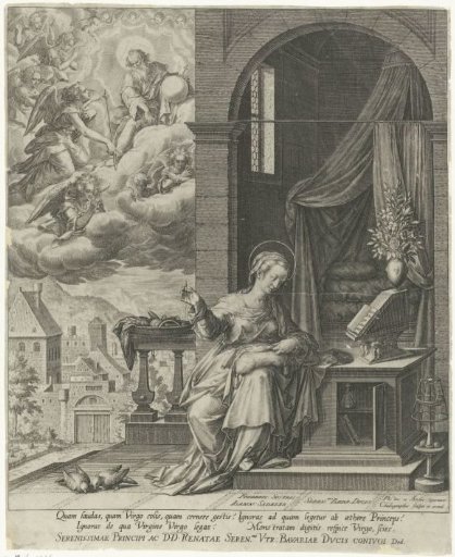 God Sends the Angel Gabriel to Mary