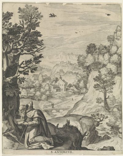 Saint Anthony in the wilderness