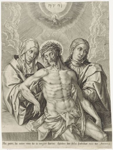 Mary and John Mourn the Dead Christ