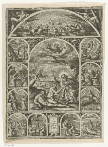 Creation of Adam and Eve and scenes from the life of Christ