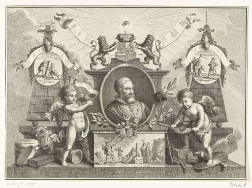 Allegory on Pieter Adriaansz. van der Werff, 1574