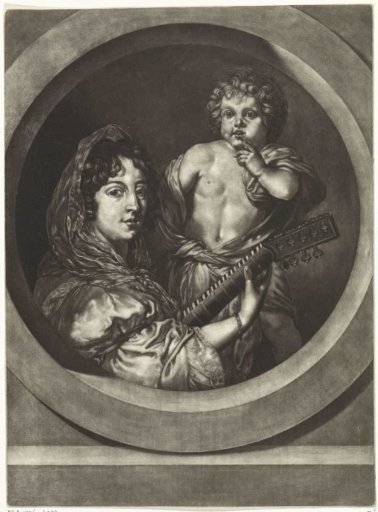 Guitar player and child
