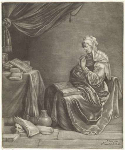 Praying woman