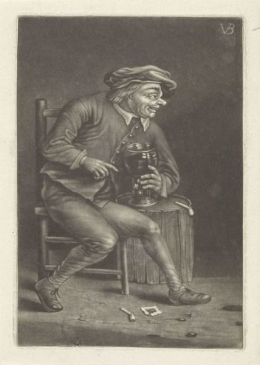 Man with a drinking glass