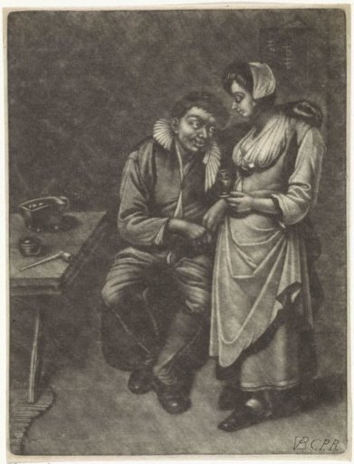Man and Woman in an Inn