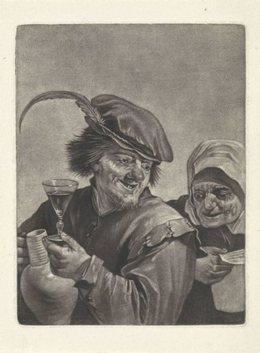Man with a jug and a wine glass (variant B)