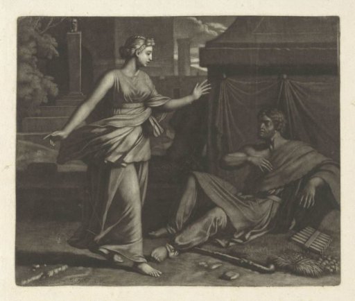 Shepherd and a woman