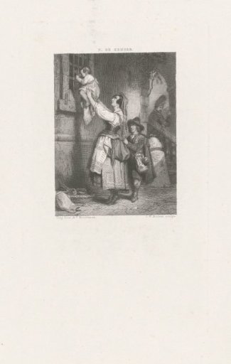 Woman with Child at a Prison