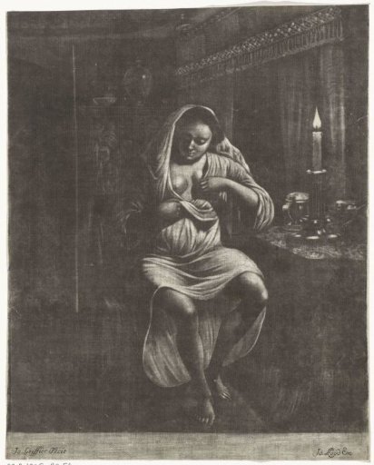Woman Flea-ing Herself
